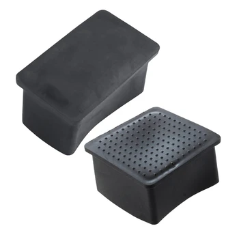 

1x Square Black Rubber 50mmx50mm Foot & 10 Pcs Rubber Chair Table Foot Cover Furniture Leg Protectors 25X50mm