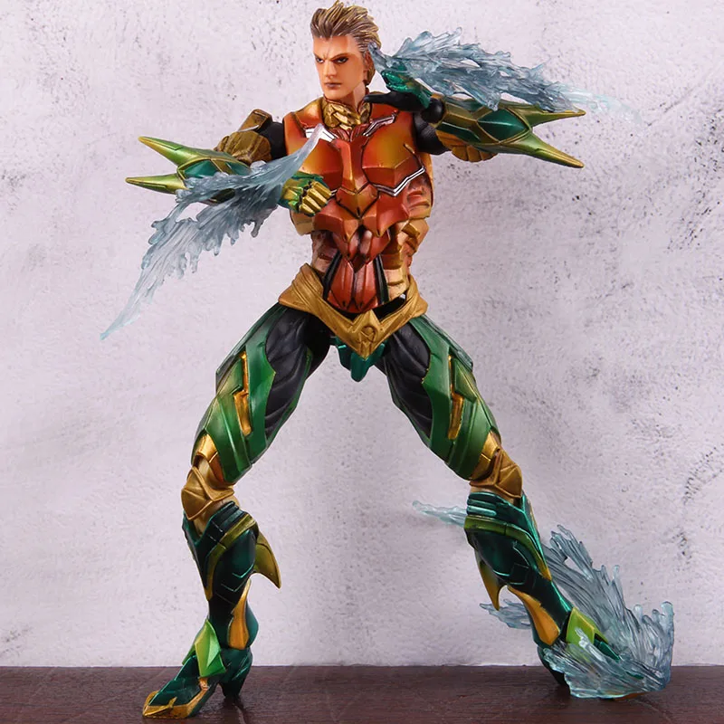 Play Arts DC Comics Figure Justice League Aquaman Super Hero Aquaman PVC Action Figure Collectible