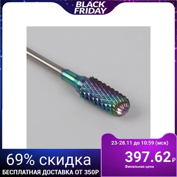 

Milling cutter rainbow for manicure "Rounded cylinder", 6 × 13 mm