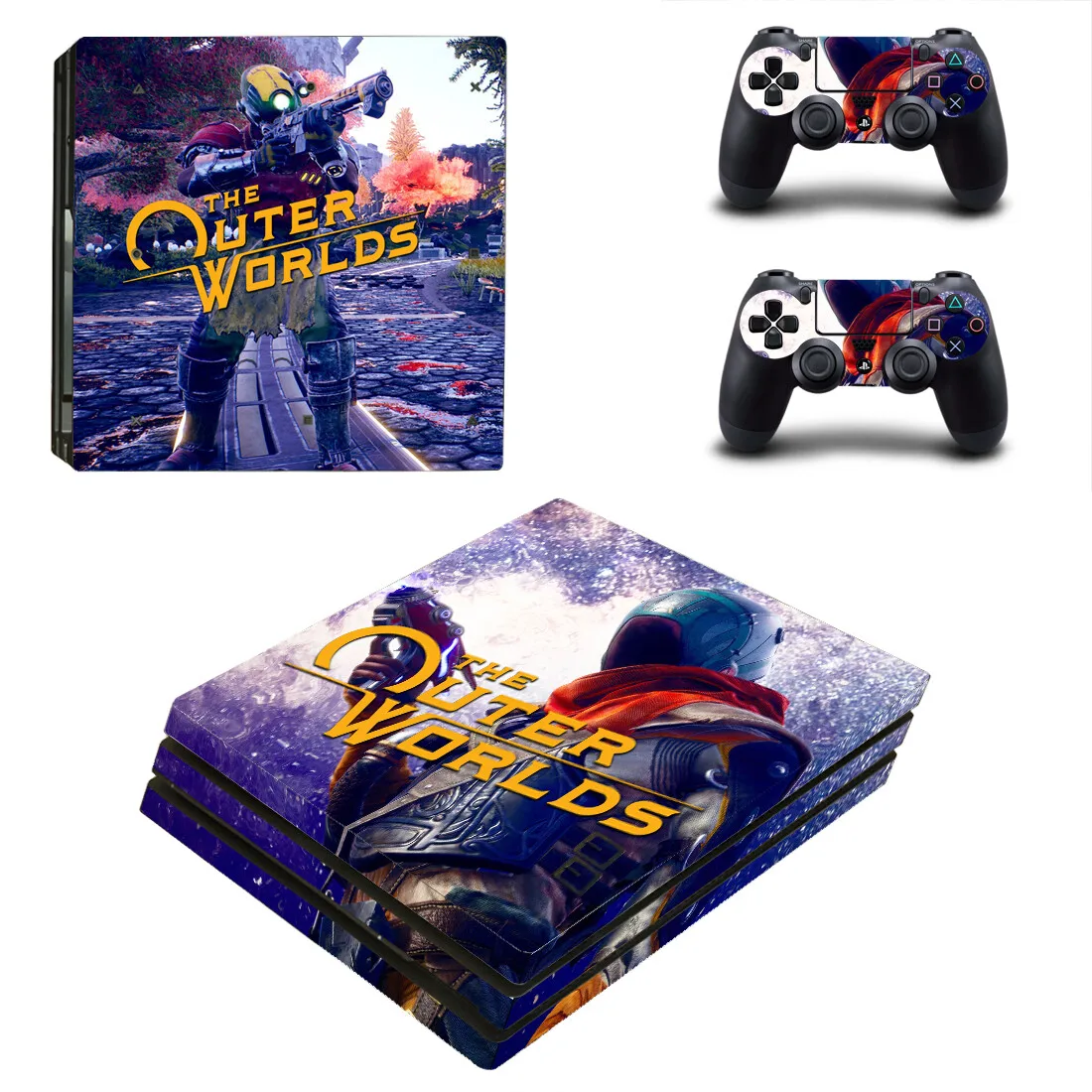 Внешние Миры PS4 Pro sticker s PS 4 Play station 4 Pro виниловые наклейки для playstation 4 Pro консоли и контроллера