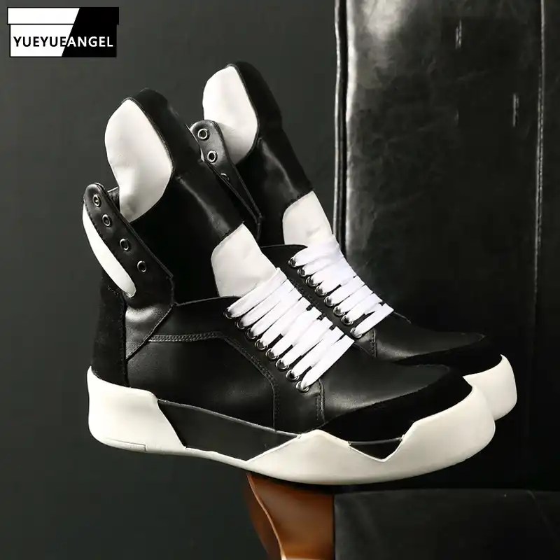 mens designer black high top sneakers