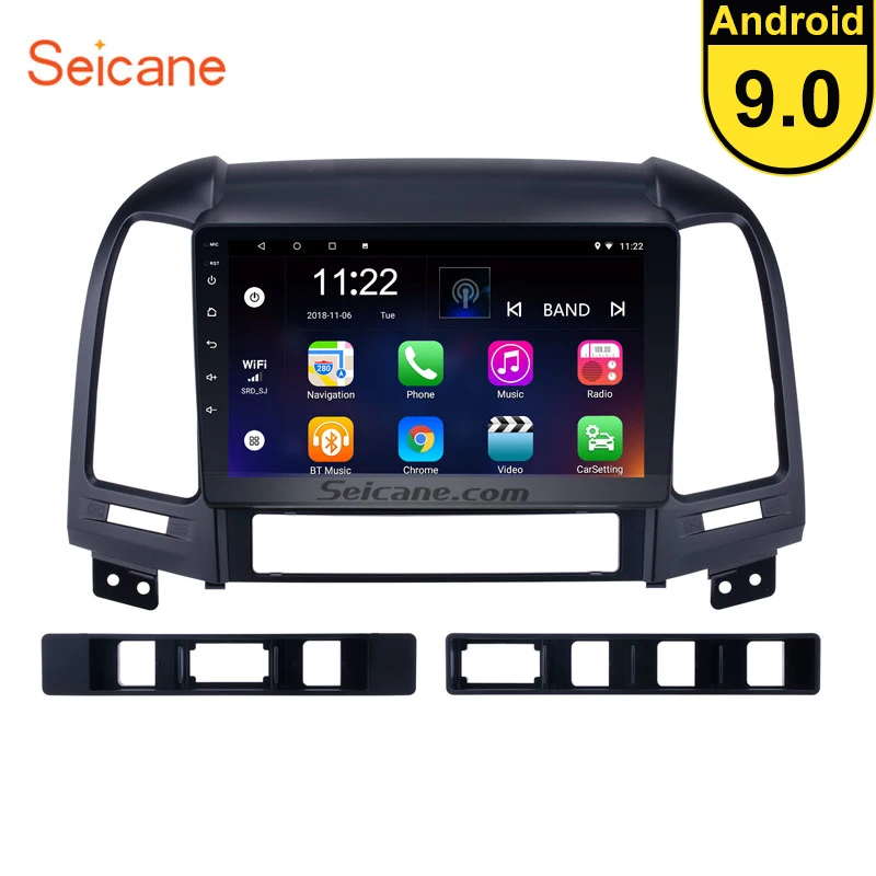 Seicane 4 ядра радио gps навигации Android 7,1/8,1 автомобильный блок плеер для 2005-2011 2012 HYUNDAI SANTA FE с TPMS DVR SWC USB