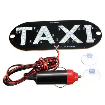 

4 Color 12V 45 LED Car Taxi LED Neon Board Light Windscreen Cab Indicator Lamp Sign Bulb Windshield Taxi Roof LED Top Light Lamp