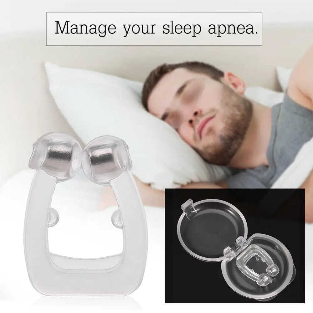 

Silicon Mini Magnet Nose Clip Anti Snoring Apnea Nose Buds Anti Snore Breathe Aid Stop Snore Device Sleeping Stop Snore Portable