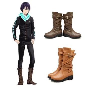 

Anime Noragami Aragoto Yato shoes Cosplay Costumes Custom-made Ladies fashion leisure cartoon PU leather shoes