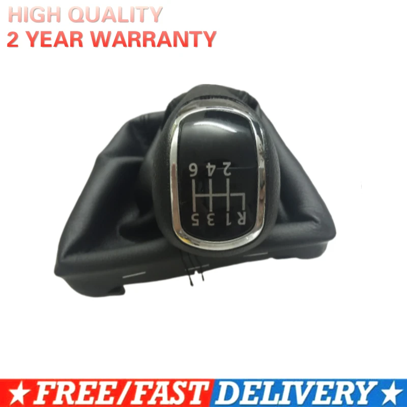 Free Shipping 6 Speed Gear Shift Knobs With Giator Leather Boot For Skoda 3T II 09-12 SUPERB 08-12 MK2 2 | Автомобили и мотоциклы