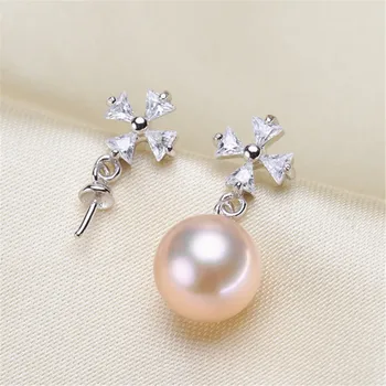 

Delicate Pearl Rings Settings 925 Sterling Silver Rings Mount Women DIY Handmade Craft Rings Jewelry Accessory