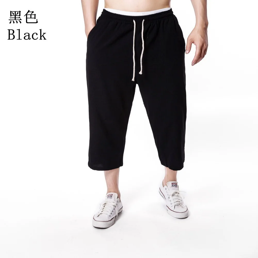 

2019 Spring And Summer New Style Ouma Men Simple Versatile Harem Pants Casual Loose-Fit Multi-color Trend Capri Pants