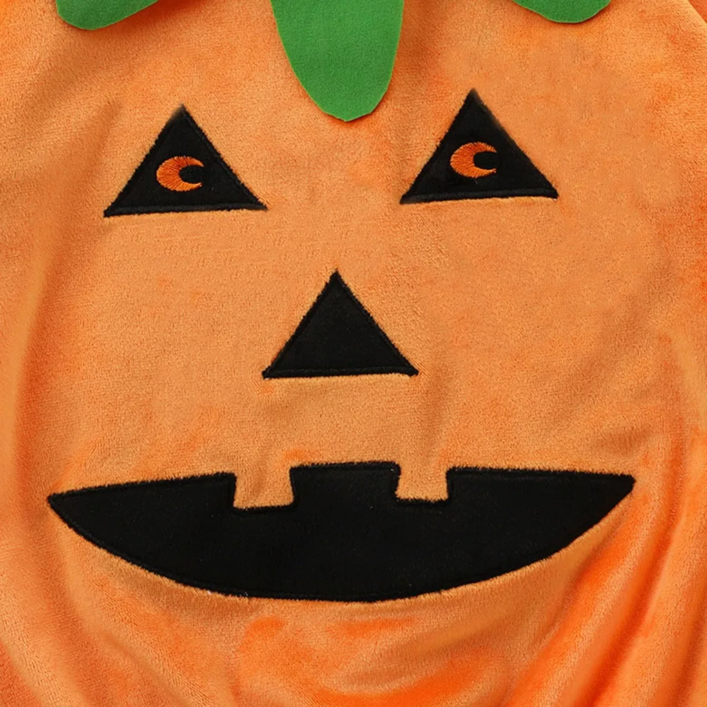 Kawaii/одежда для малышей Детский костюм на Хэллоуин с тыквой мальчиков и девочек