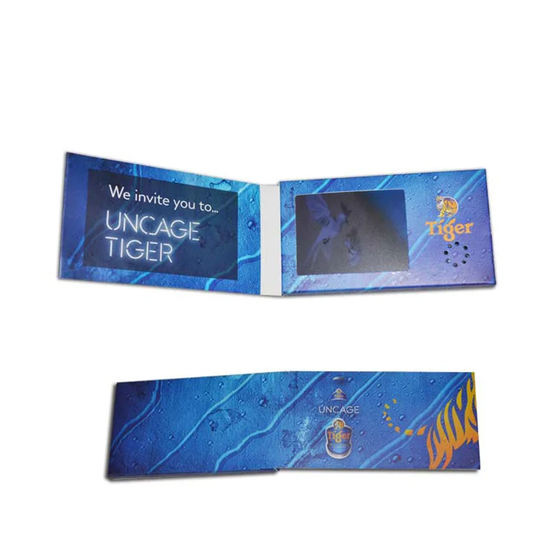 

Пользовательская печать 2,4 дюймовая видео поздравительная открытка 128 Мб памяти подарок реклама