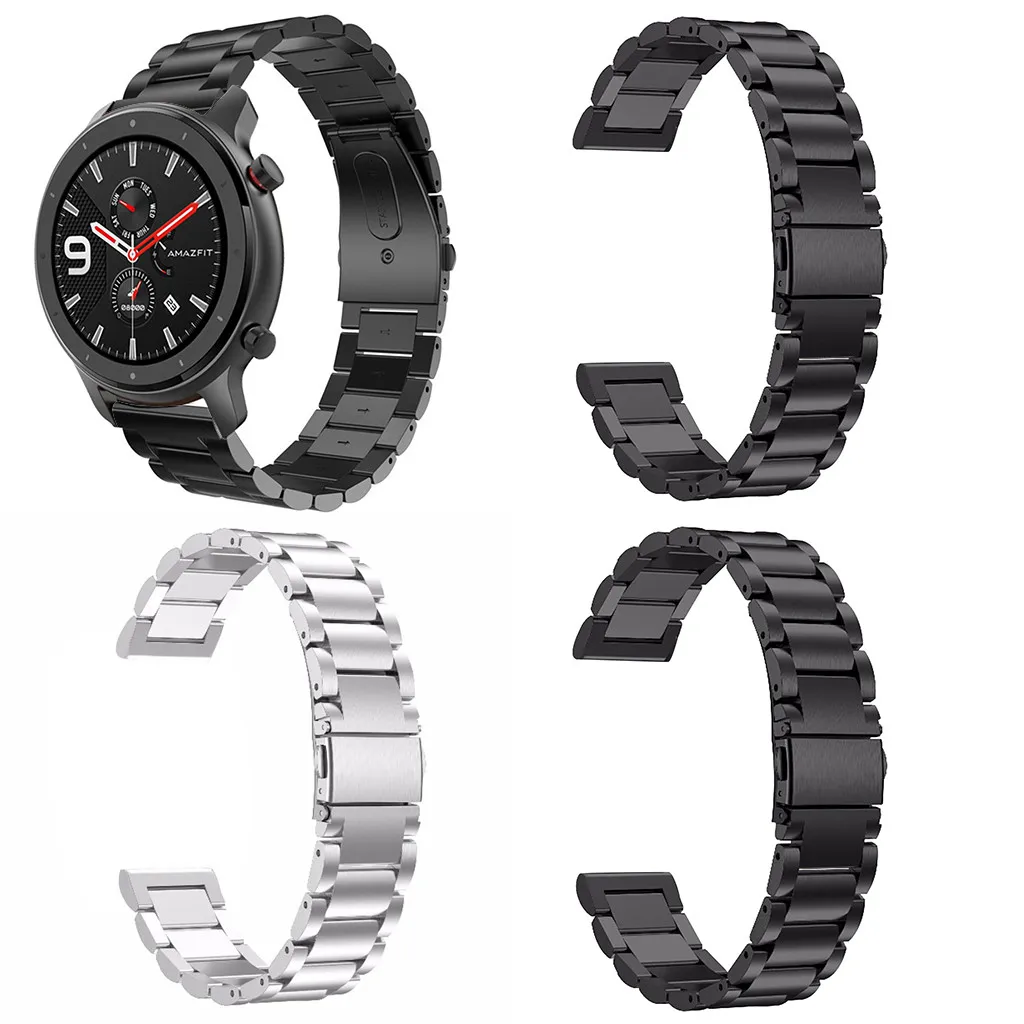 Ремешок для умных часов AMAZFIT GTR 47 мм роскошный модный браслет из нержавеющей стали