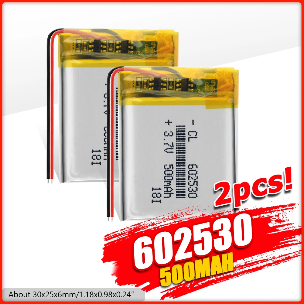 3 7 v литий полимерный аккумулятор 062530 602530 500MAH ионные аккумуляторы для MP3 MP4 игрушки