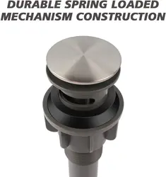 Bathroom Sink Drain Pop Up Sink Drain with Overflow for Vessel Sink Lavatory Sink Vanity Sink Bathroom Sink Drain Stopper Pop Up