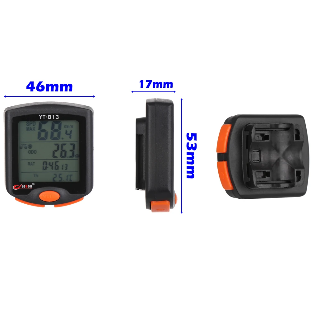 1 PC High Quality Wireless LCD Bike Computer Cycling Digital Odometer Bicycle Waterproof Speedmeter Bicycle Accessories