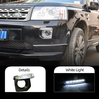 

CSCSNL 2Pcs For Land Rover Freelander 2 Freelander2 2012 2013 2014 LED DRL Daytime Running Lights Daylight Fog Lamp