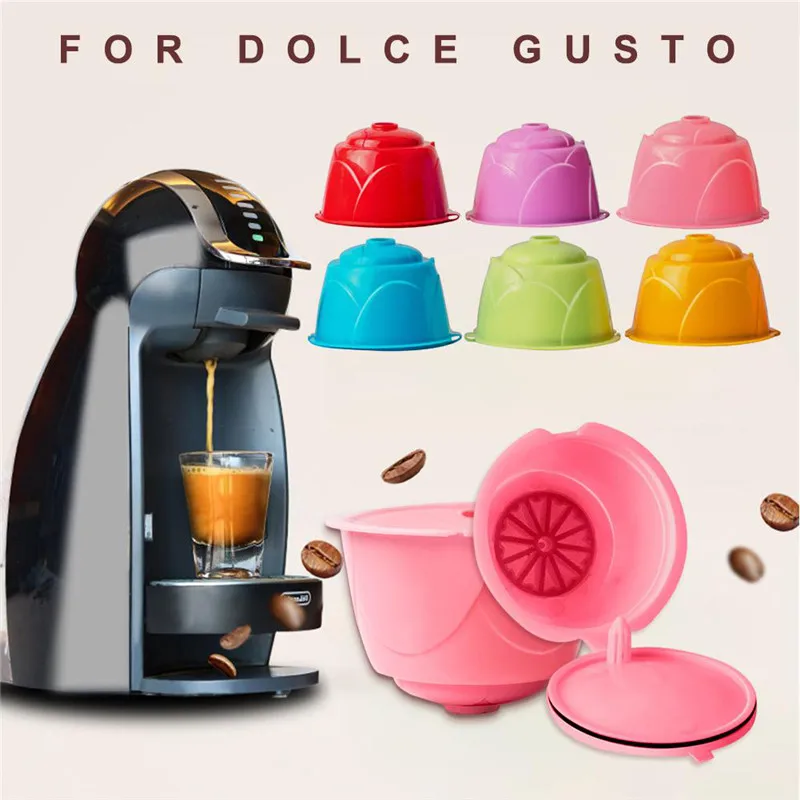 Многоразовые капсульные фильтры для кофе чашки машин Dolce Gusto кухонные