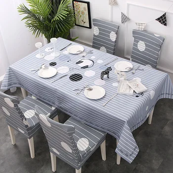 

120X160 Tablecloth Plaid Decorative Cartton Printed Dining Table Covers Clothes Rectangle Anti-dirty Waterproof Home Decoration