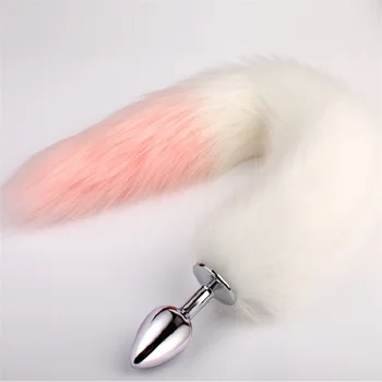 Metal Anal Plug Fox Tail Sex Erotic Accessories Dildo Plush Steel Butt Metal Adult Games Slave Sex Toys for Woman Couples Sexo 3