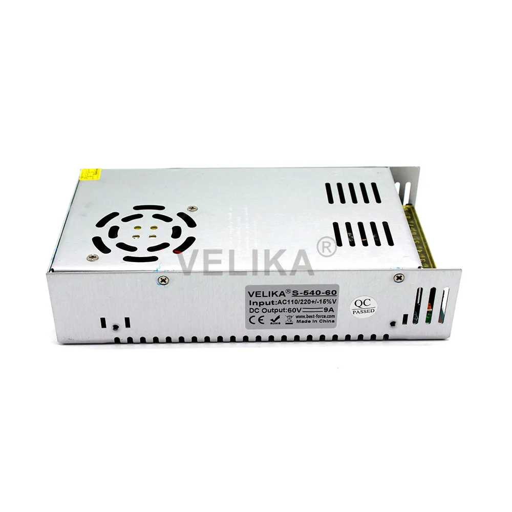 DC60V 6.7A Power Supply 400W Input AC110-230V Converter Switch