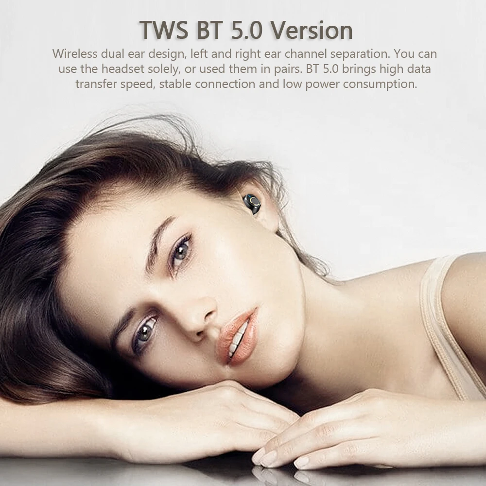 Lenovo X18 True Wireless Earphone Bluetooth 5.0 Light Waterproof Earplug Long Battery Sports Earbuds