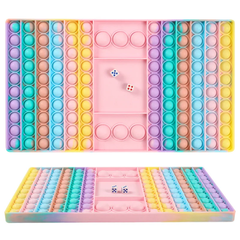 

Chessboard Desktop Educational Decompression Finger Press Bubble Toys Jumbo Squishy Stress Relief Fidget Stim Autism Squeeze Toy