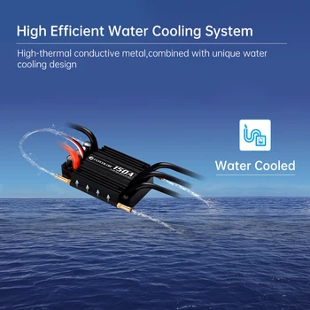 

FlyColor FlyMonster 50A/70A/90A/120A/150A 2-6S Waterproof Brushless ESC Two-way ESC Water-cooled Spare Parts RC Boat Model