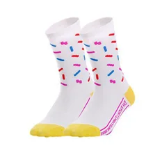 6* цветные велосипедные носки Бег Уличный спорт мужчины/женщины скалолазание мягкие дышащие тренировочные высокоэластичные мягкие спортивные носки