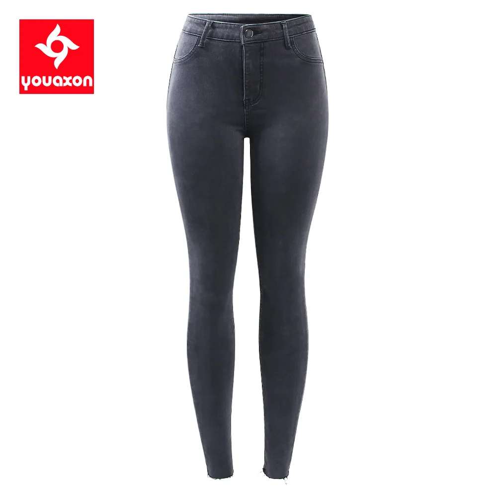 2231 Youaxon New Sxxxxl Eu Size Dark Grey Jeans Women`s Plus Size