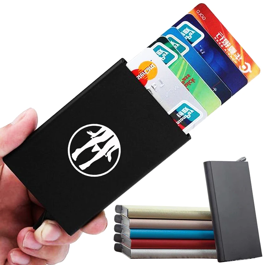 Panty Dropper Custom Logo Travel RFID Credit Card Holder Men Slim Anti Protect ID Metal Aluminum Wallet | Багаж и сумки