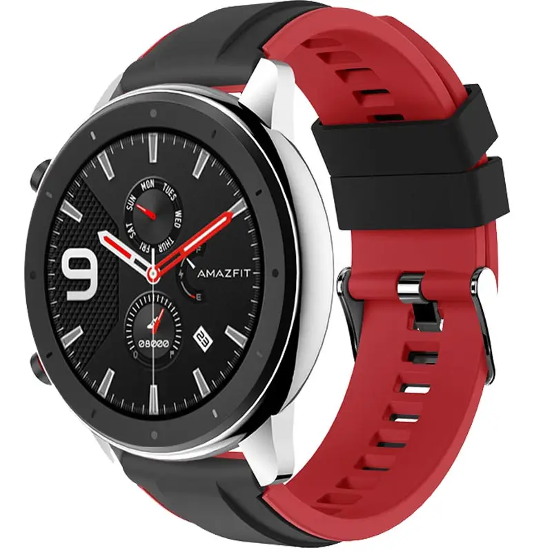 Силиконовый ремешок для часов Xiaomi Huami Amazfit GTR 47 мм умный браслет мужчин и женщин