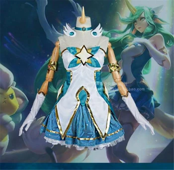 

Star Guardian Soraka Cosplay Costume Anime LOL The Starchild Soraka Cos Dress H