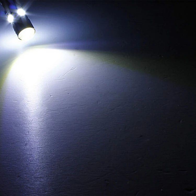 

1PC White Aluminum DC 12V T10 2.5W 180LM 4 SMD 5050 LED Auto Car Light High Power Car LED Lamp
