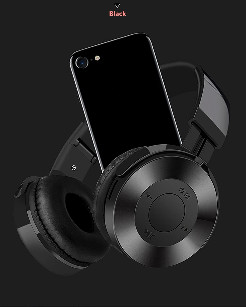  LVcards B-New Portable Wireless Headphones Bluetooth Stereo Foldable Headset Audio Mp3 Adjustable E