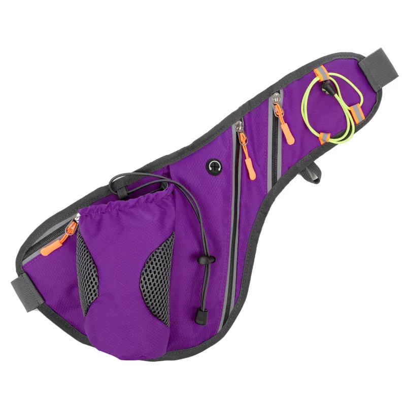 Light Purple Поясная Сумка унисекс для спортивного зала, бега, бега, бутылки для воды, сумка для спорта, поясная сумка для походов, кемпинга, велоспорта - Цвет: Light Purple