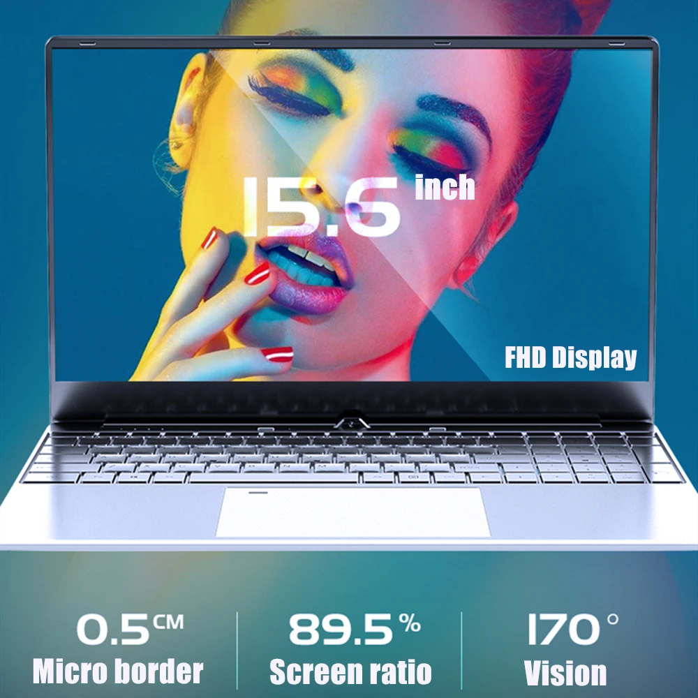 LHMZNIY 15 6 дюймовый ноутбук 16 Гб DDR4 RAM 512 ГБ M.2 SSD Intel 3867U игровой WiFI веб камера отпечаток