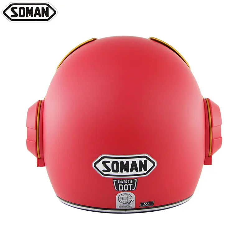 SOMAN SM515 шлем мотоциклетный полный лицо мото шлемы гоночный шлем для мотокросса КАСКО модульный мотоциклетный шлем