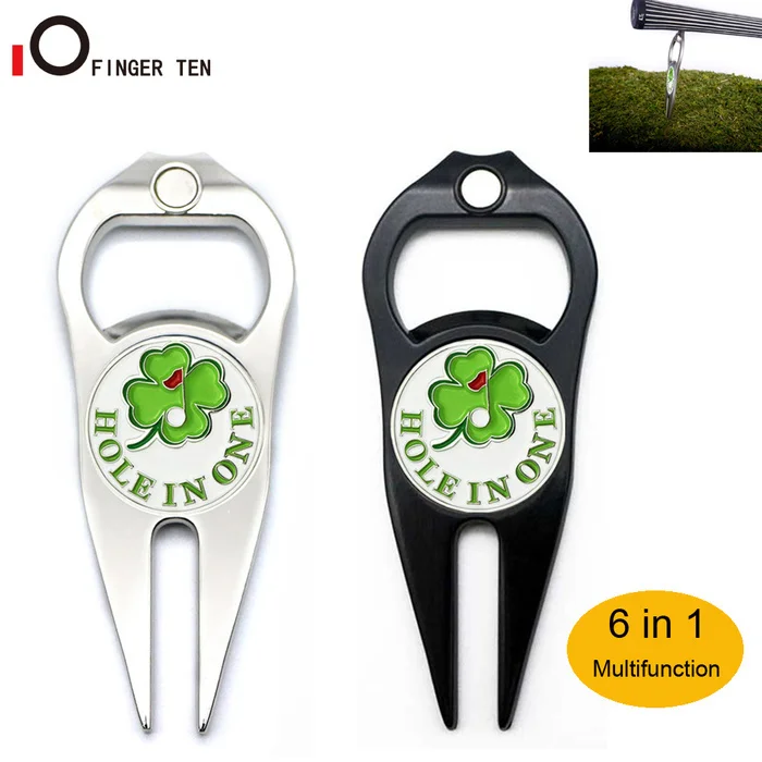 Новый дизайн 6 в 1 многофункциональный инструмент для ремонта Golf Divot с шариковым