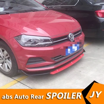 

For Volkswagen POLO Body kit spoiler 2019-2020 For POLO 4DEC ABS Rear lip rear spoiler front Bumper Diffuser Bumpers Protector