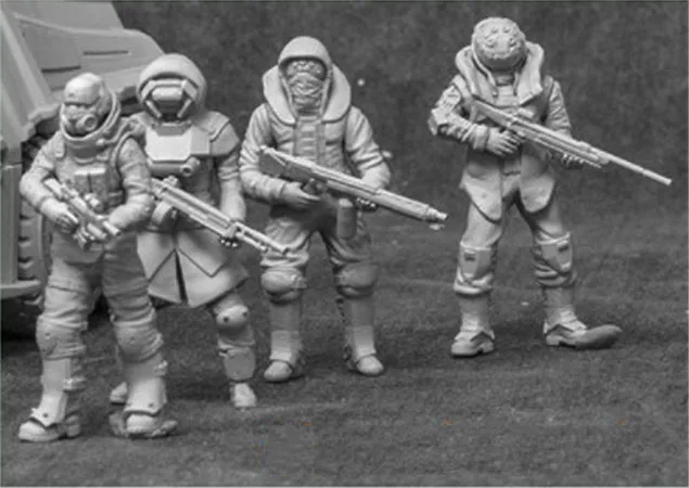1/35 волрус коммандер каучуковая фигурка строительный комплект