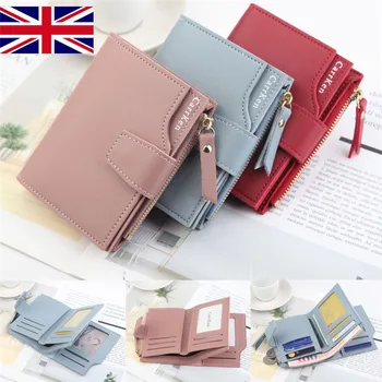 

Women Fashion PU Leather Mini Wallet Ladies Clutch Bag Short Purse Zipper Handbag Credit Card Holder