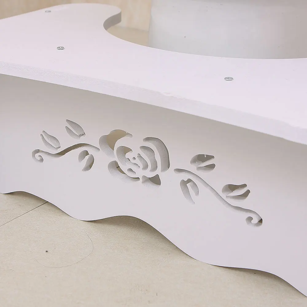  Wooden Portable Non-slip Toilet Stool Bench Aid Step Foot Stool Potty Anti-constipation Bathroom fo