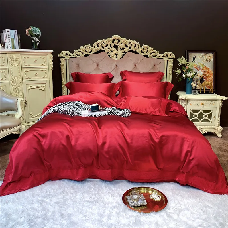 Роскошные 800TC хлопок постельное белье Белоснежка silkly Постельное белье queen/king size комплект постельного белья 4/7 шт. пододеяльник комплекты комплект постельного белья