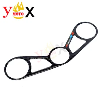 

S1000 RR 3D Carbon Fork Front End Triple Tree Top Clamp Steering Sticker Decal Pad Cover Protector For BMW S1000RR HP4 2009-2014