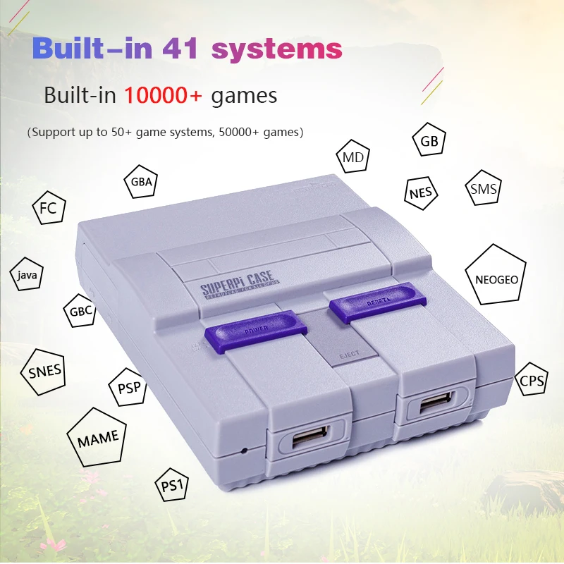 Высококачественный чехол SUPERPi для Raspberry Pi 3B + игровой совместимый с игровая