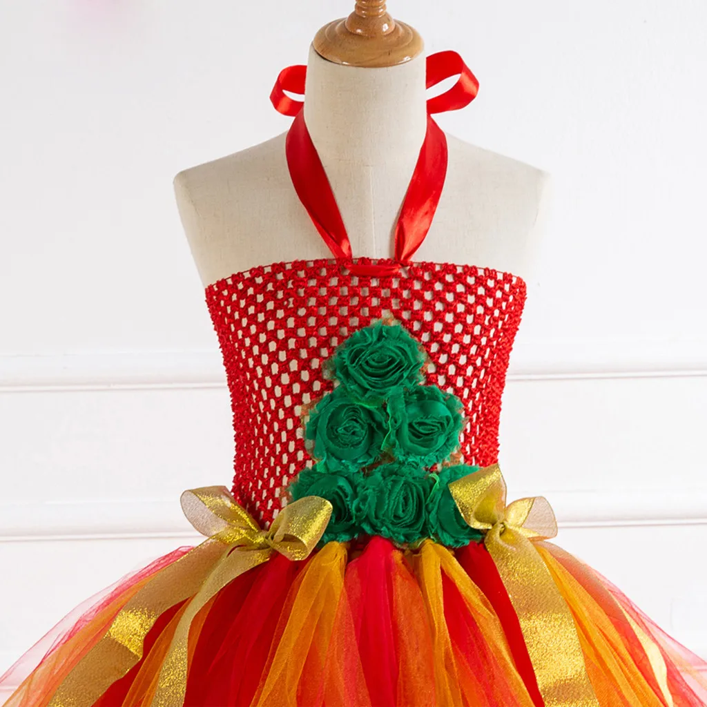 Girl's Dress Kids Child Sleeveless Princess Pageant Gown Christmas Party Wedding Dress Princess Vestidos infantil for girls P30