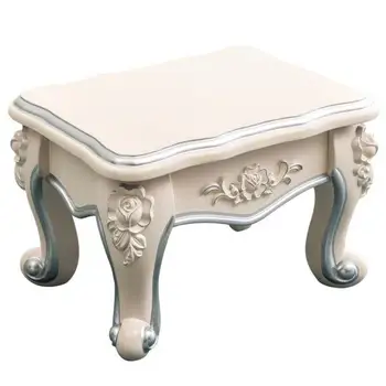 

Small Bench Luxury Tea Table Stool Household Children's Small Bench Sitting In The Living Room Bench Ivory Hard S