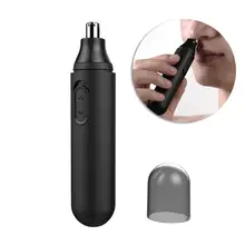 Электронный триммер для волос в носу для мужчин и женщин, безболезненная обрезка, водонепроницаемость, вращение на 360 °, лезвие из нержавеющей стали