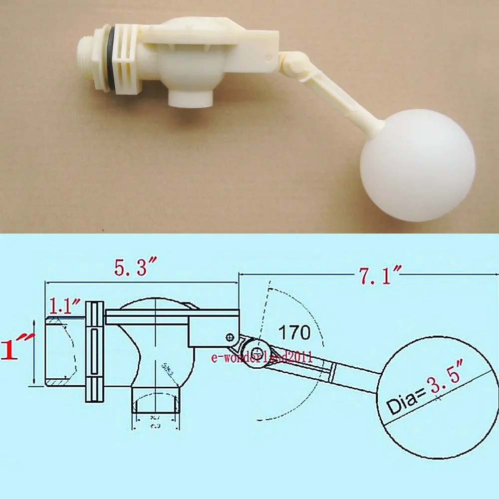 DN25 " поплавковый клапан для корыта воды для лошадей, скота овец, поилка скота, фонтанные продукты, сельскохозяйственное оборудование