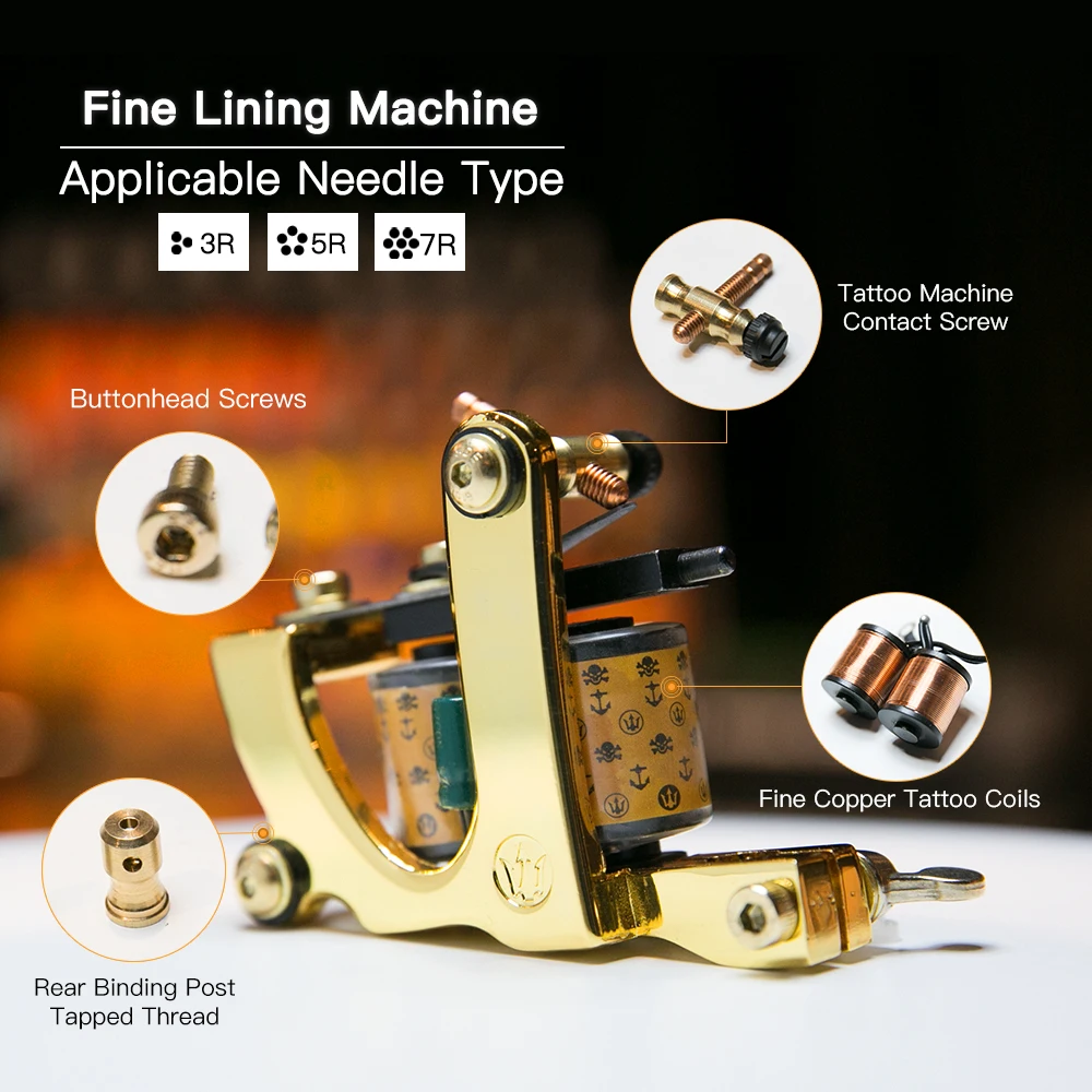 Goedkoop Professionele Legering Tattoo Machine Wrap Coils Tattoo Kits Voor Voering Shading Coloring Levert