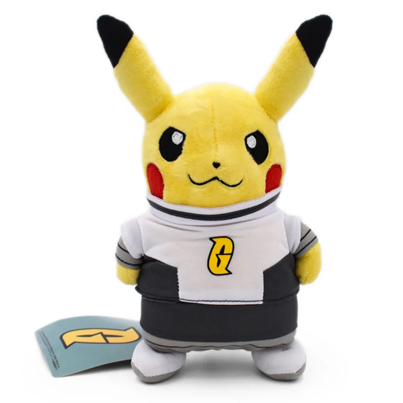 6 стилей Peluche Pikachu cosplay Team Rocket Magma Aqua Galactic блики плазмы Мягкие плюшевые Мультяшные Куклы Детские Подарочные игрушки 20 см